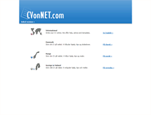 Tablet Screenshot of cvonnet.com